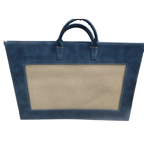Blue Leather Album Bag