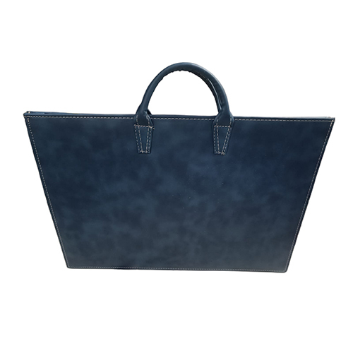 Blue Leather Album Bag