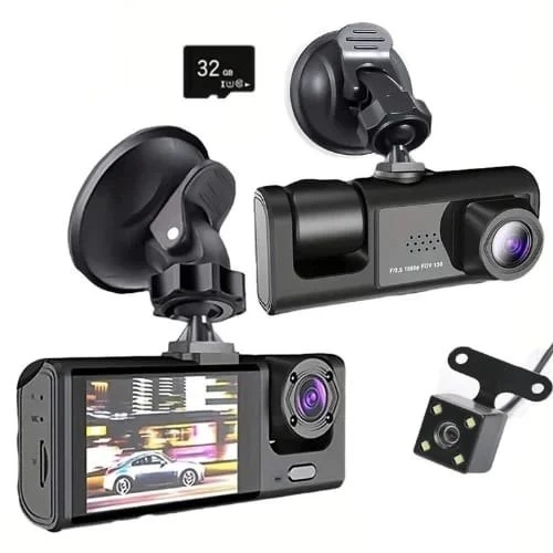 Tvs-S1 True Vision 2 3 Lens Dash Cam - Features: Durable