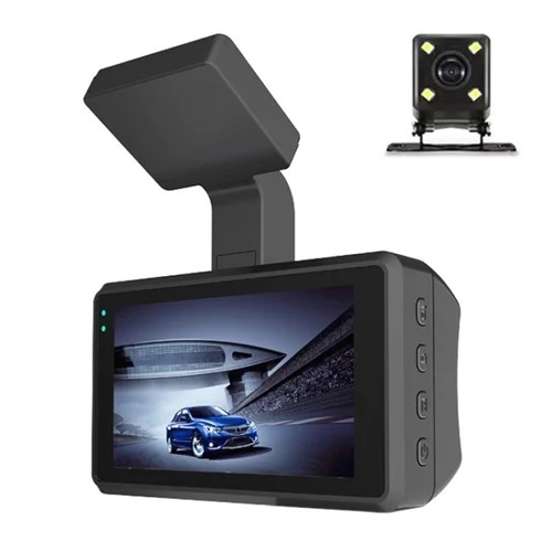 Tvs-A868 Dual Lens 1080P Car Dvr Dash Cam With 3 Cameras - Features: Waterproof