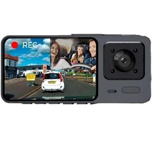 Tvs-S10 3-Lens 1080P Car Dvr Dash Cam With Night Vision - Features: Durable