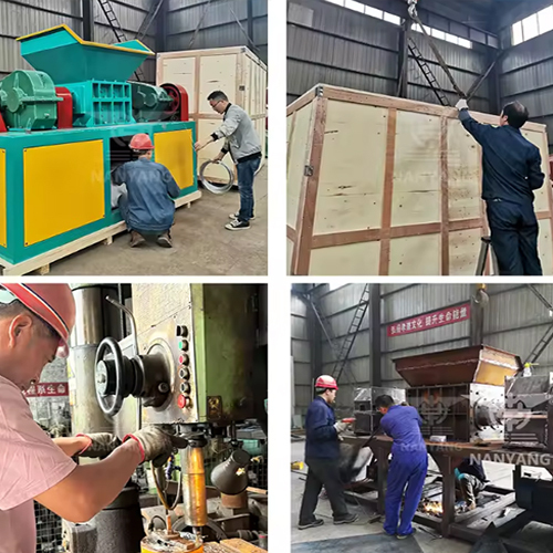 Four Shaft Plastic Bag Bottle Barrel Card Shredder Machine Polypropylene Nylon Waste Plastic Shredder - Feature: Lower Energy Consumption