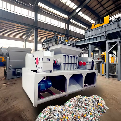 Customized High Efficiency Double Shaft Crusher Garbage Shredder Kitchen Waste Shredder - Feature: Lower Energy Consumption