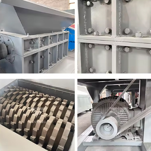 Customized High Efficiency Double Shaft Crusher Garbage Shredder Kitchen Waste Shredder - Feature: Lower Energy Consumption