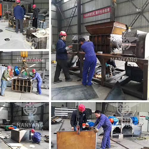 Customized High Efficiency Double Shaft Crusher Garbage Shredder Kitchen Waste Shredder - Feature: Lower Energy Consumption