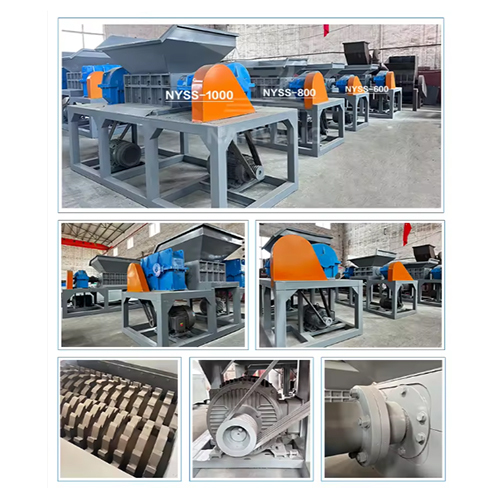 Plastic Bag Shredder Machine Double Shaft Shredder Machine Waste Plastic Shredder Machine