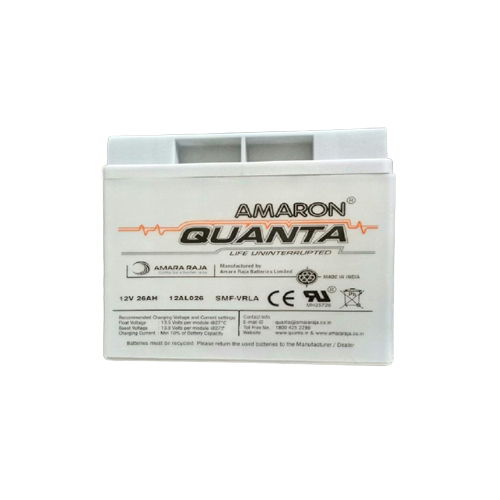 26Ah Amaron Battery - Features: Easy To Use