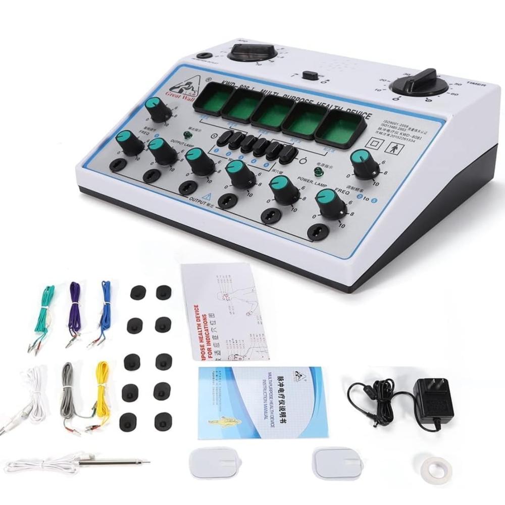 KWD 808 Multi Purpose Health Device 6 Channel Acupuncture Machine For Shoulder, Neck Stimulator Therapy