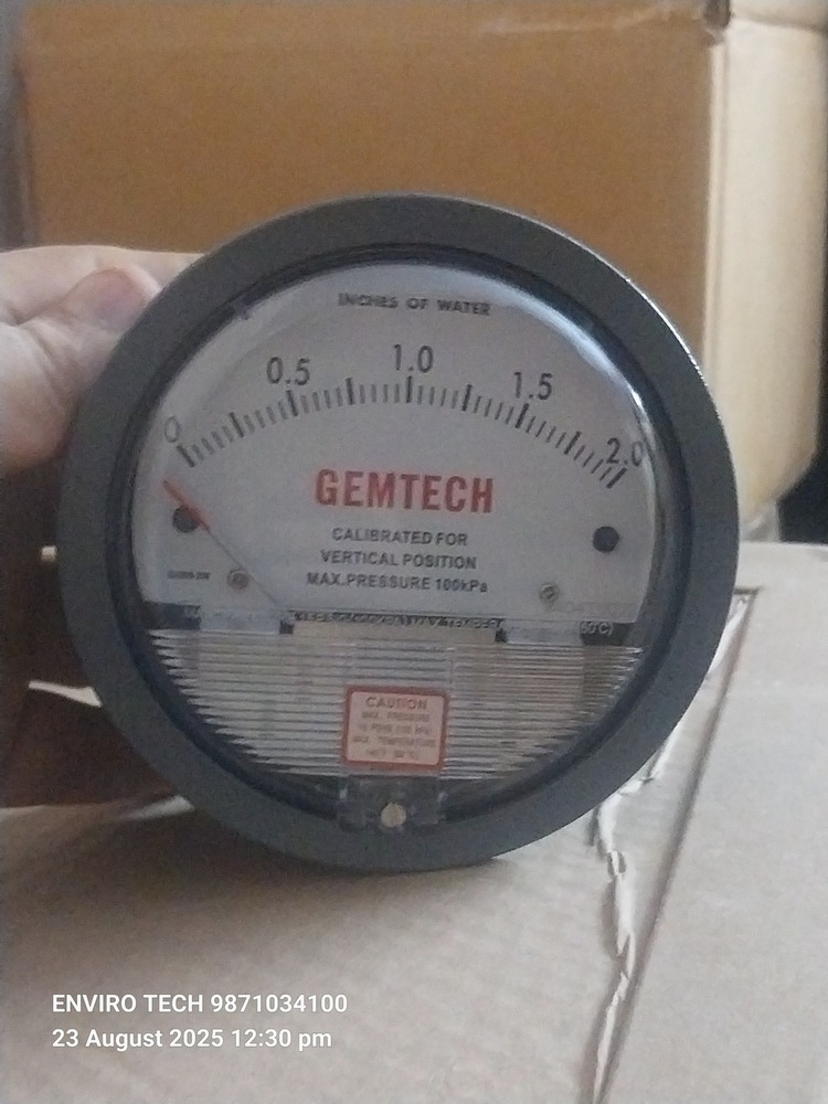 GEMTECH DIFFERENTIAL PRESSURE GAUGE IN RICE MILL EQUIPMENT