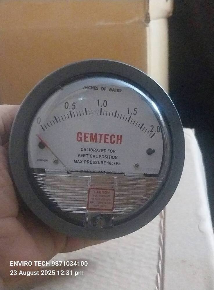 GEMTECH DIFFERENTIAL PRESSURE GAUGE IN RICE MILL EQUIPMENT