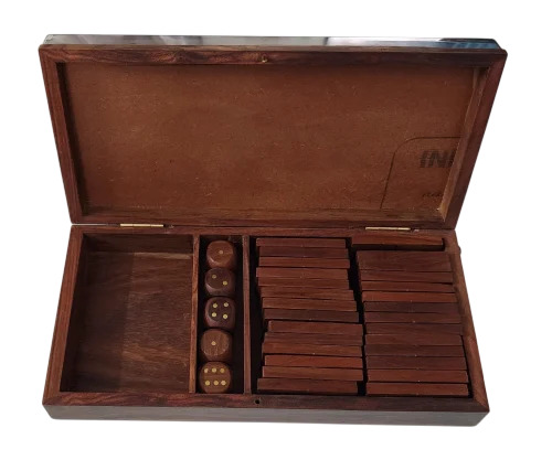 Card Box With 5 Dice 28 Dominoes Tiles Game Set - Age Group: 7-10 Yrs