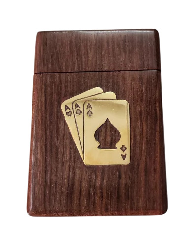 Wooden Playing Card Box With Single Deck For Adults - Age Group: 4-6 Yrs