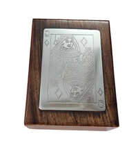 King Design Wooden Playing Card Holder BoxPoker Playing Cards