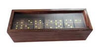 Wooden Domino Game With Storage Hand Outdoor Game - Age Group: 7-10 Yrs
