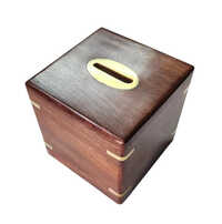 Handcrafted Wooden Money Box - Age Group: Up To 10 Yrs