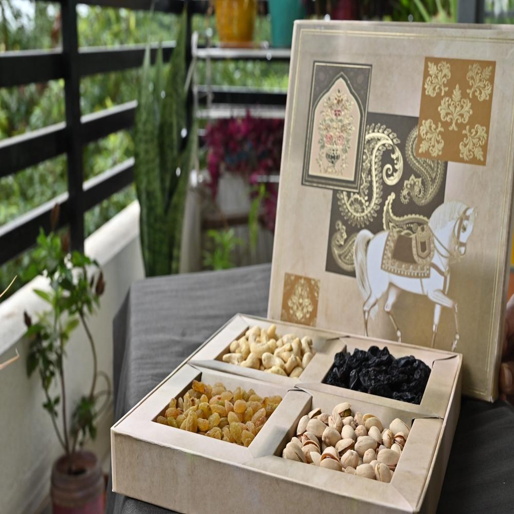 Dry Fruit Customize Gift Box - Color: Multicolor