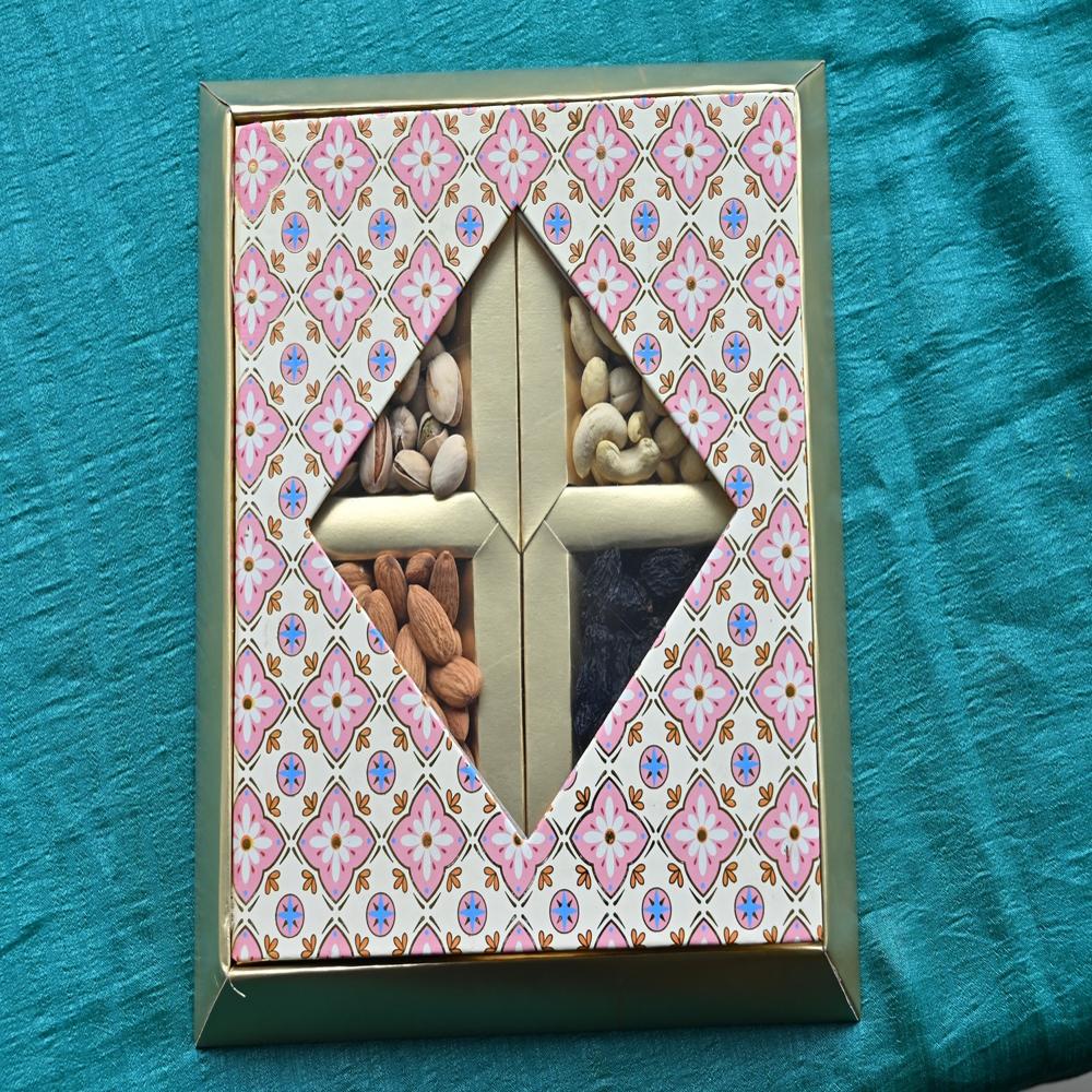 Dry Fruit Customize Gift Box - Color: Multicolor