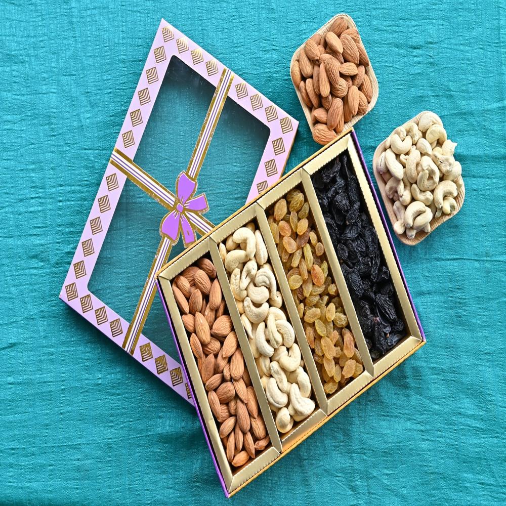 Dry Fruit Customize Gift Box - Color: Multicolor