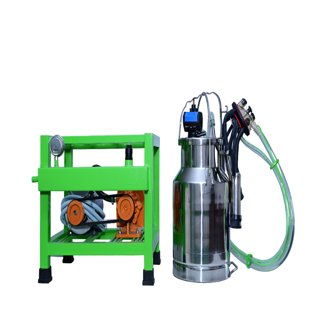 Single Bucket Milking Machine - Color: Mint Green