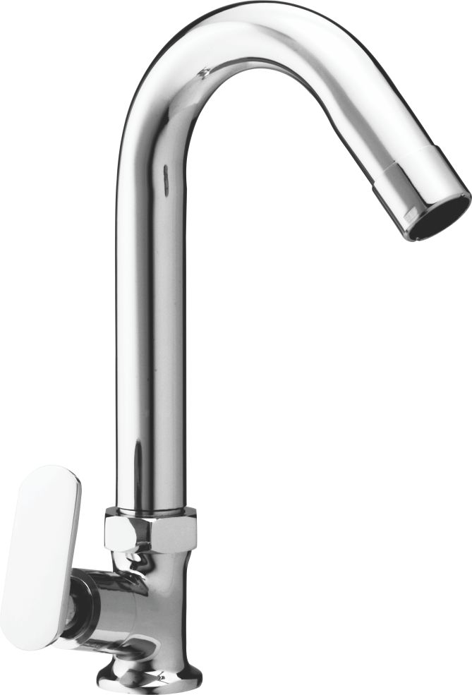 Tipton Deck Mounted Sink Mixer - Color: Silver