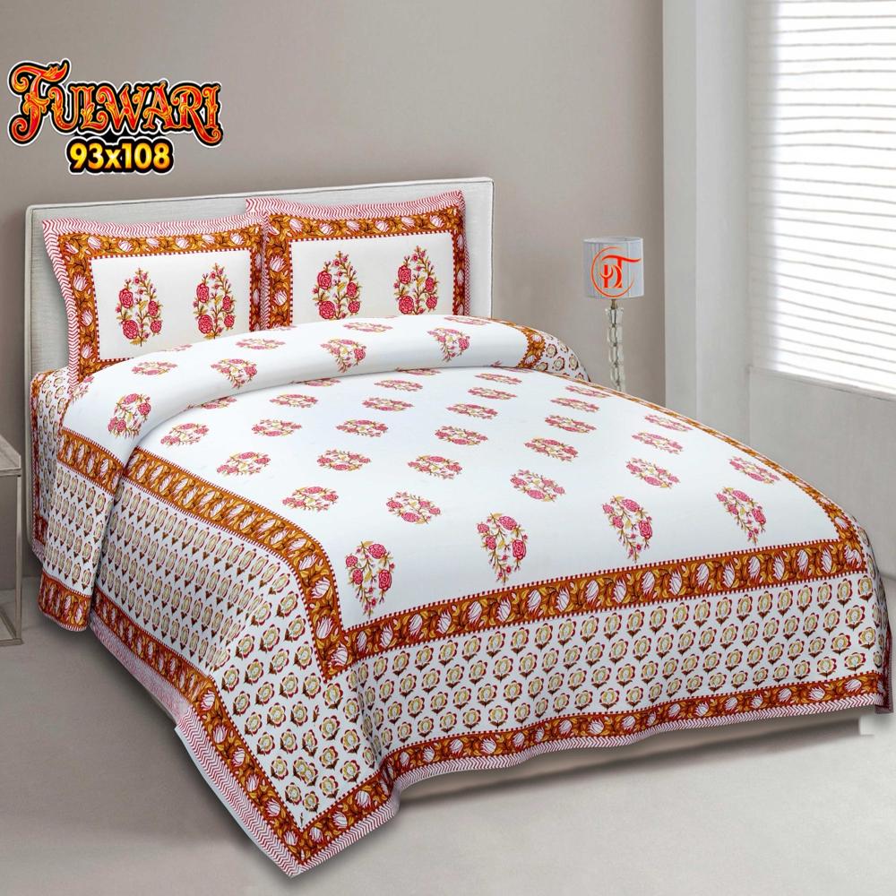 Designer Handloom Bed Sheets - Color: Multi Color