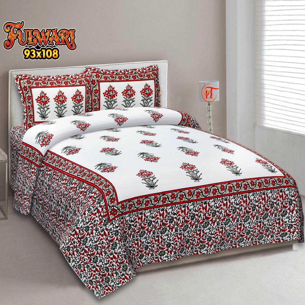 Rajwada Design Bed Sheet - Design Type: Modern