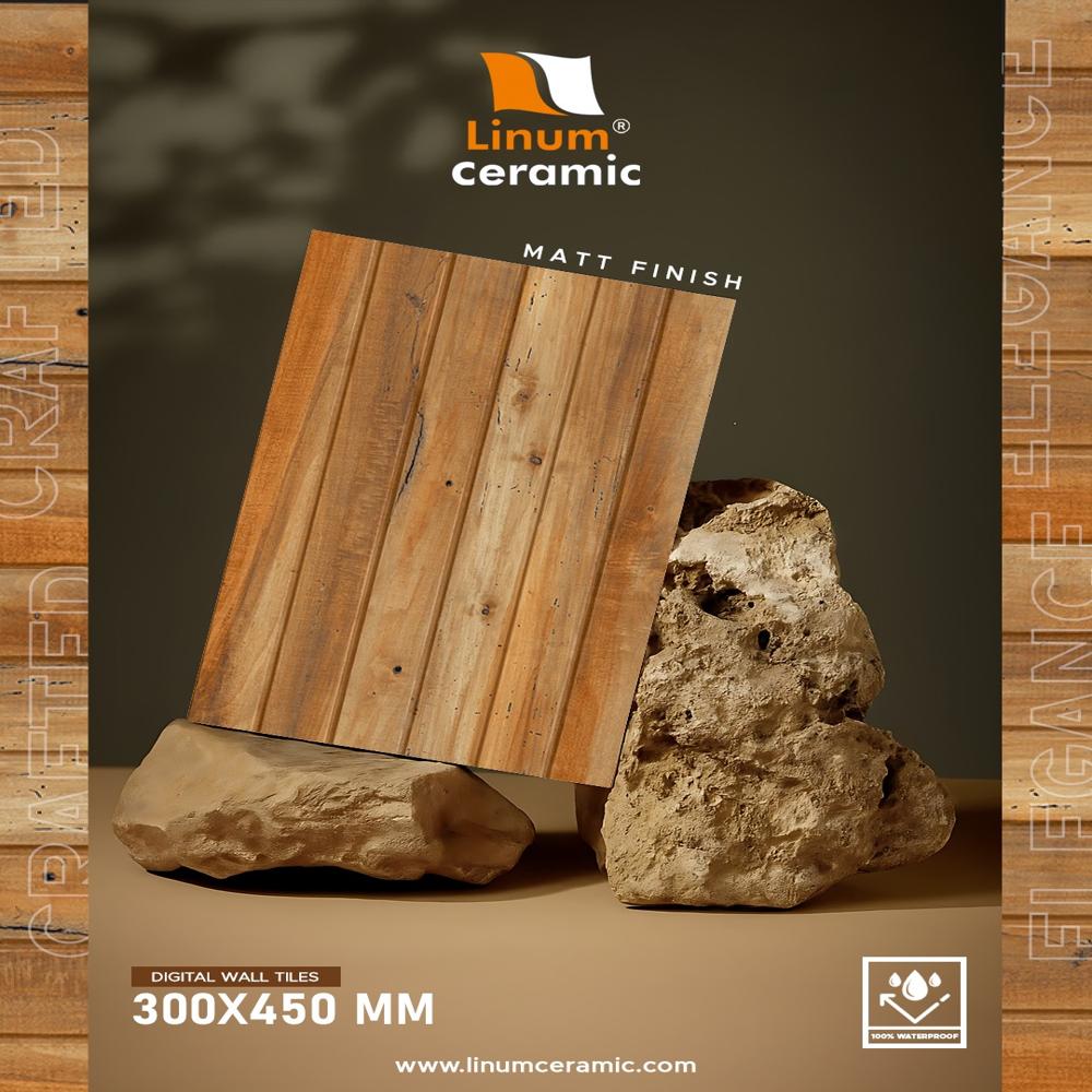600x1200 MM Rock Travertine Cream Glossy Finish Tile