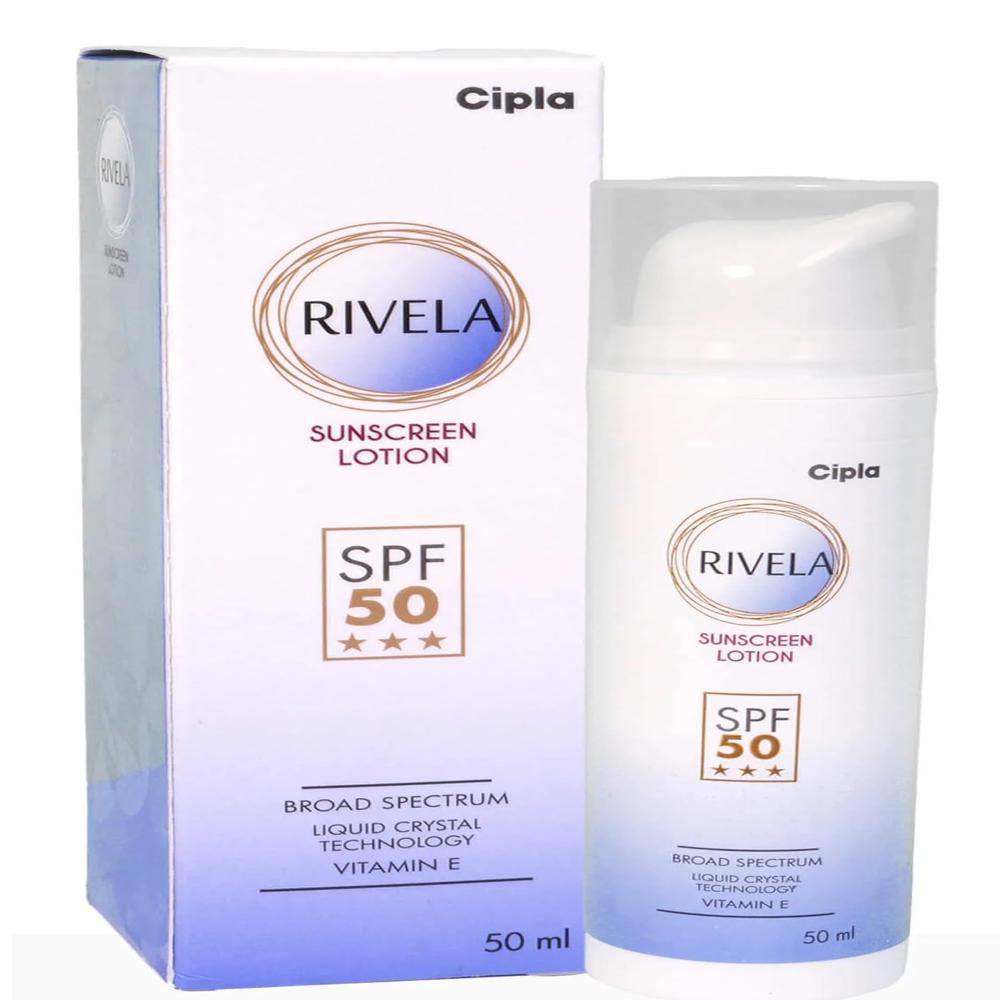 Rivela Sunscreen Spf 50 Lotion 50Ml - Drug Type: General Medicines