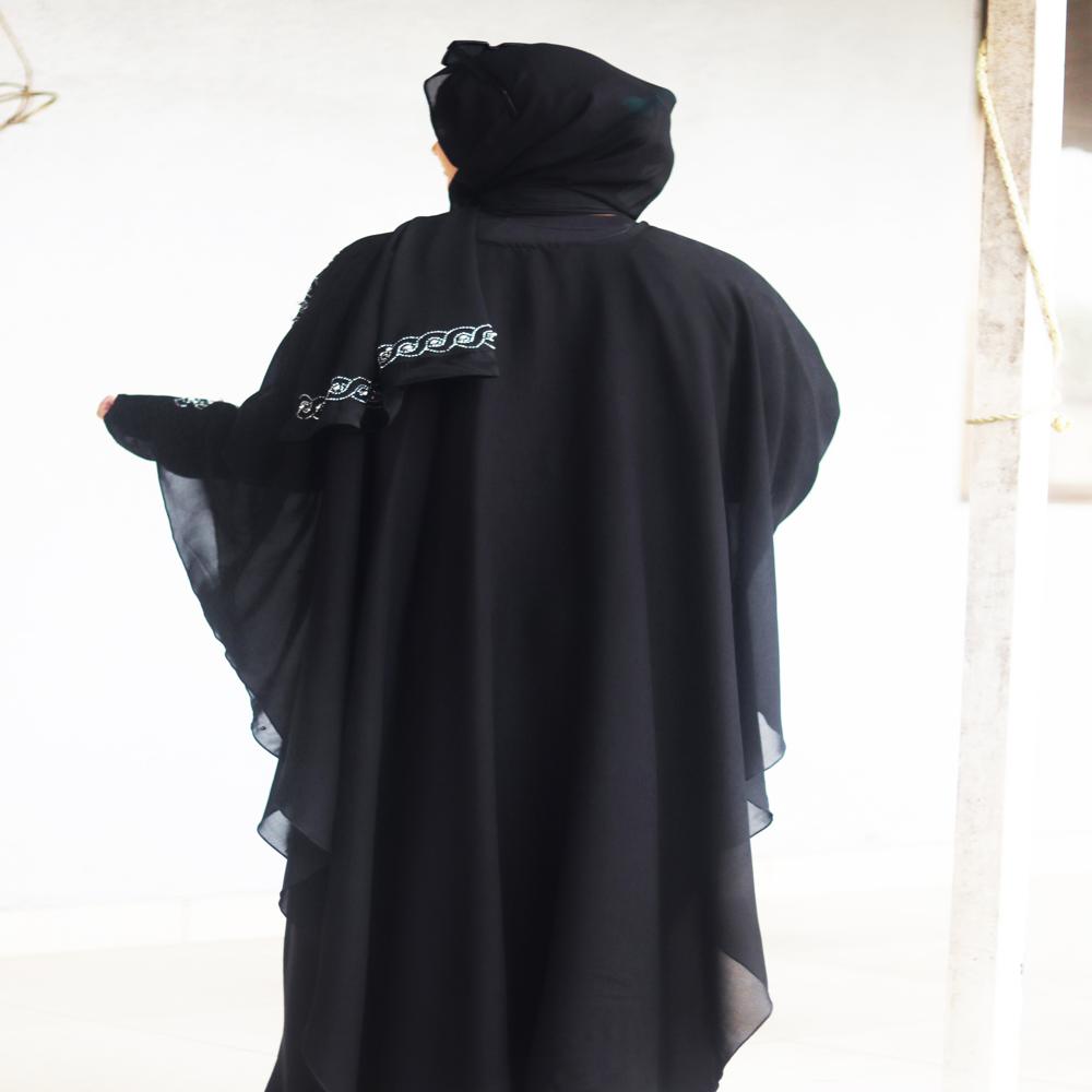 Black Abaya Beads & Stoned  Burqa For Women Modest Wear Islamic Dubai abaya