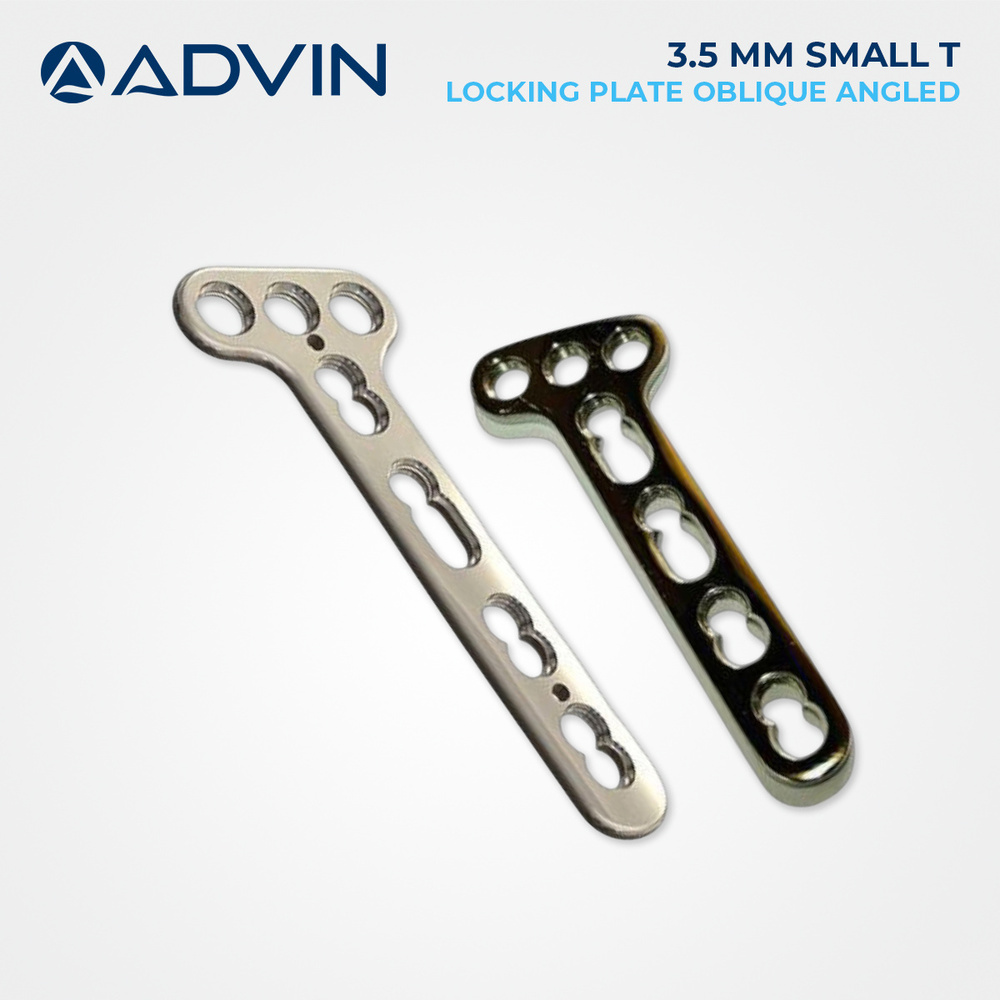 3.5mm small T locking plates oblique angled