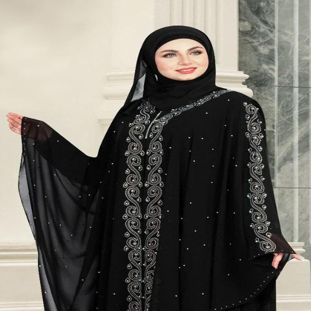Black Abaya Beads & Stoned  Burqa For Women Modest Wear Islamic Dubai abaya