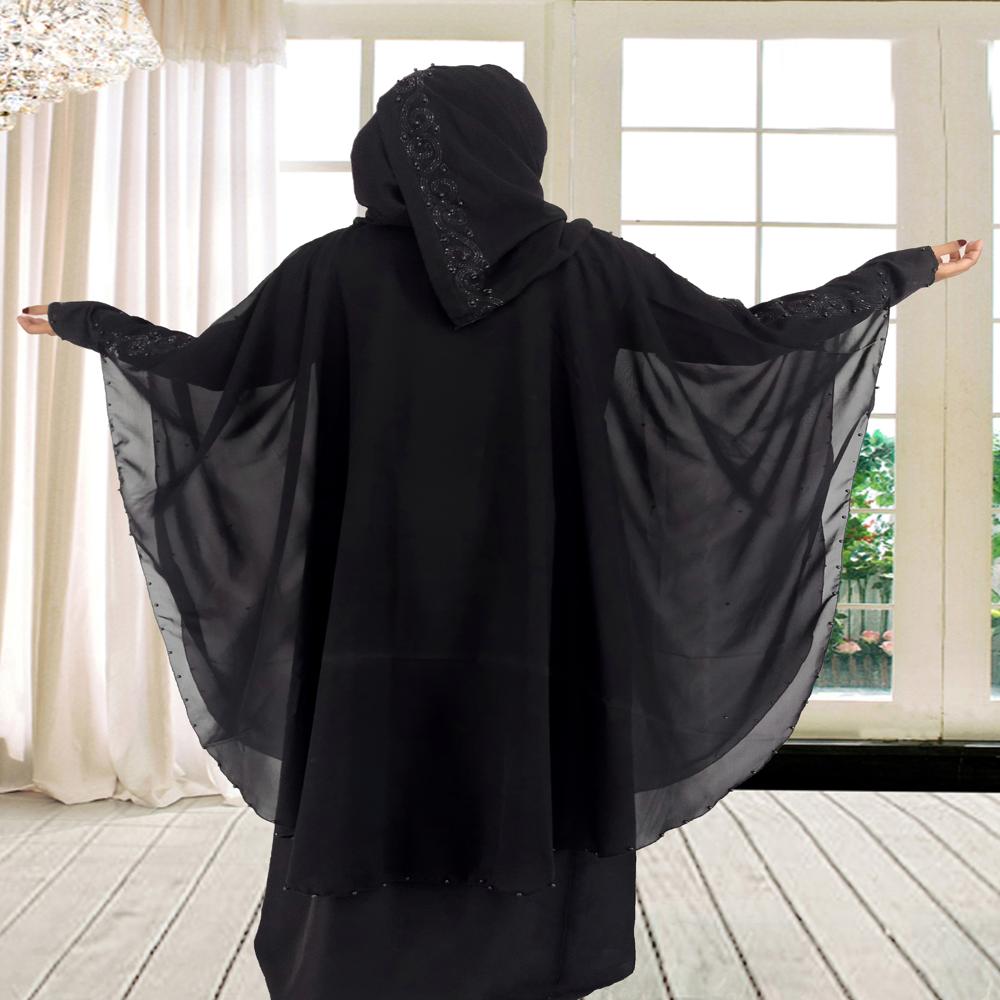 Black Abaya Beads & Stoned  Burqa For Women Modest Wear Islamic Dubai abaya