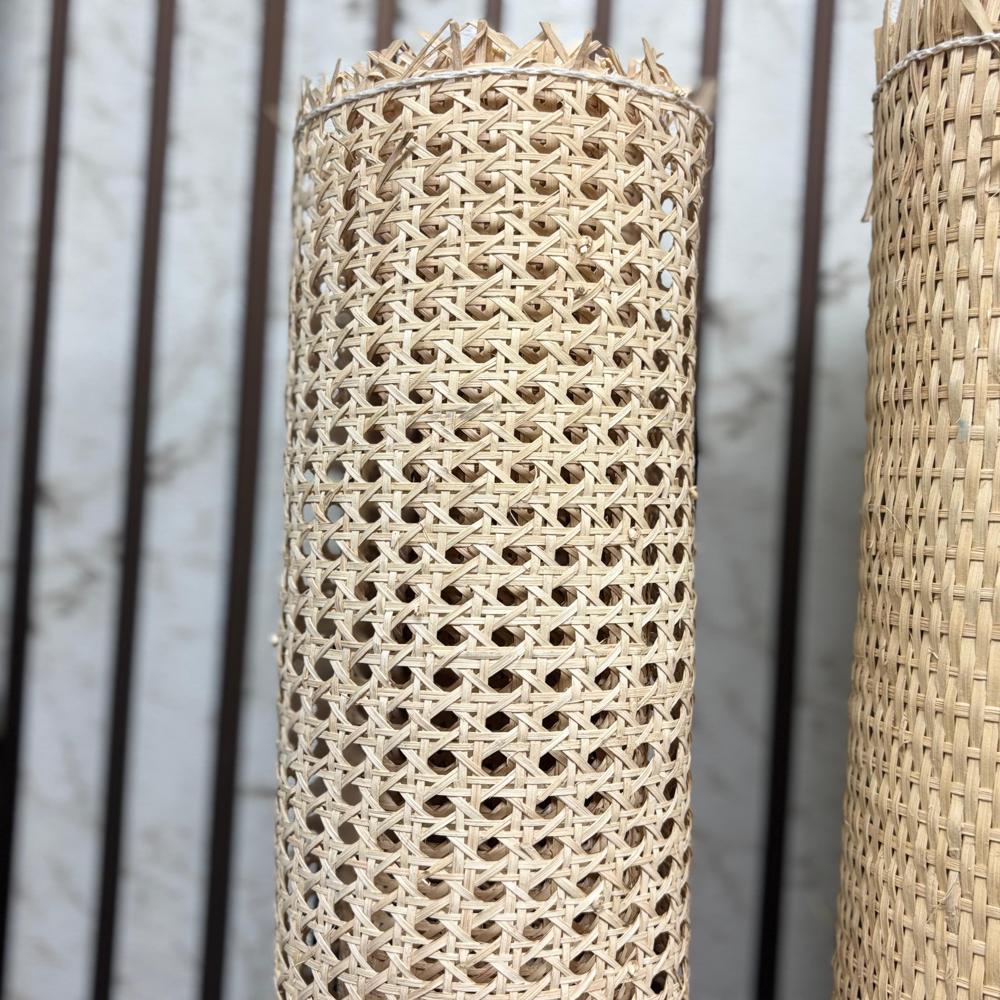 Rattan Cane Webbing Roll 3ft x 25ft & 2ft x 25ft | Natural Cane Mesh for Furniture, Cabinets, Chairs & DIY Projects | Wholesale Decorative Material Supplier