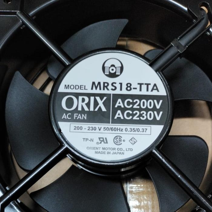 ORIX MRS18-TTA 230V AC 0.35/0.37A 18051mm METAL Industrial Axial Cooling Fan