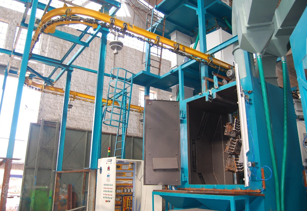 Monorail Hanger Type Shot Blasting Machine - Feature: High Efficiency