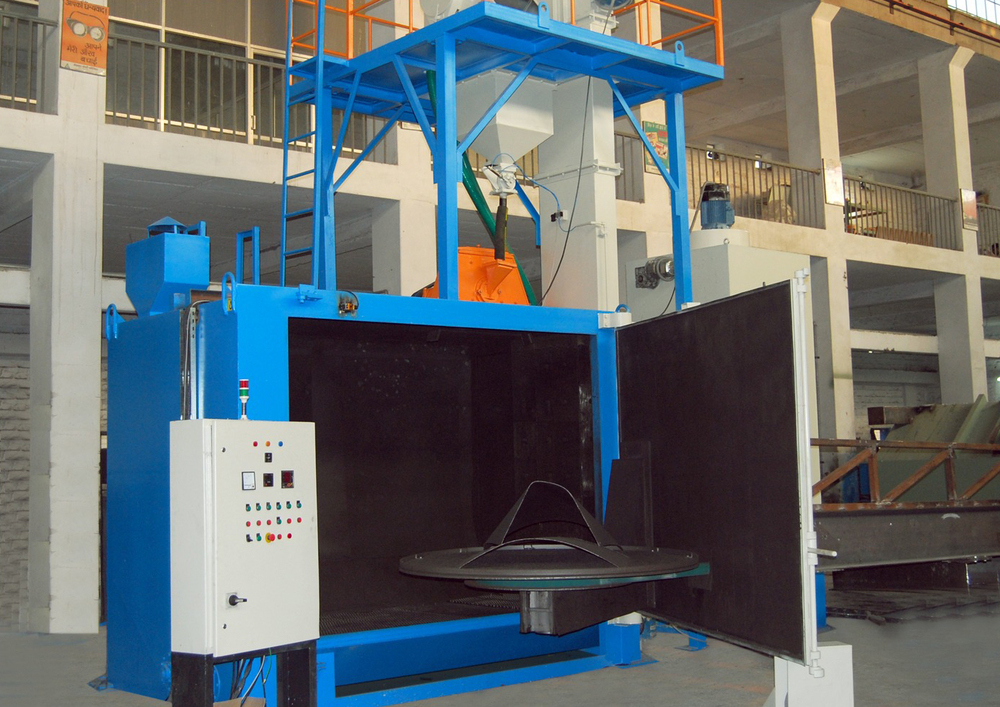 Swing Table Shot Blasting Machine - Feature: High Efficiency