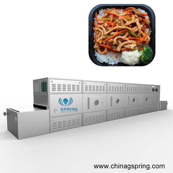 Industrial Microwave Machine For Reheat a Large Yield Fast Food/Ready Meal/Lunch Box