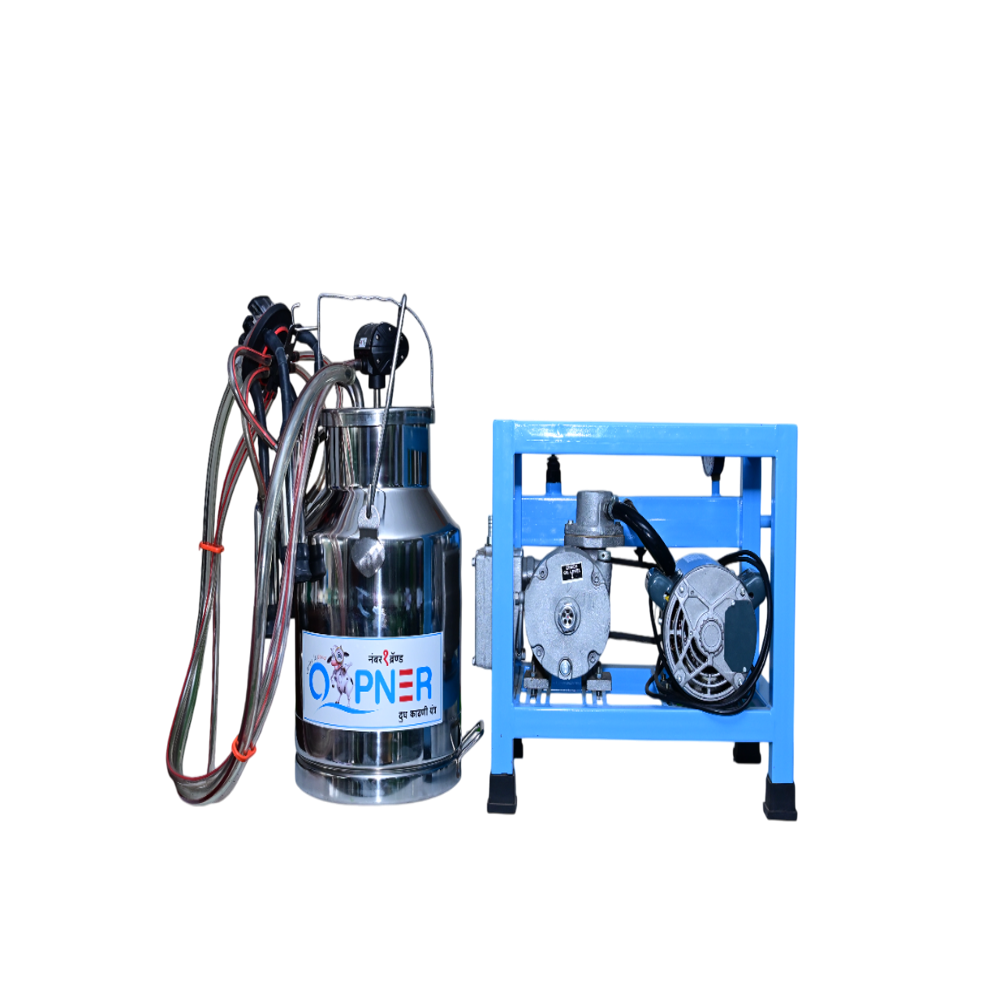 Economy Double Bucket Milking Machine - Capacity: 25 Ltr