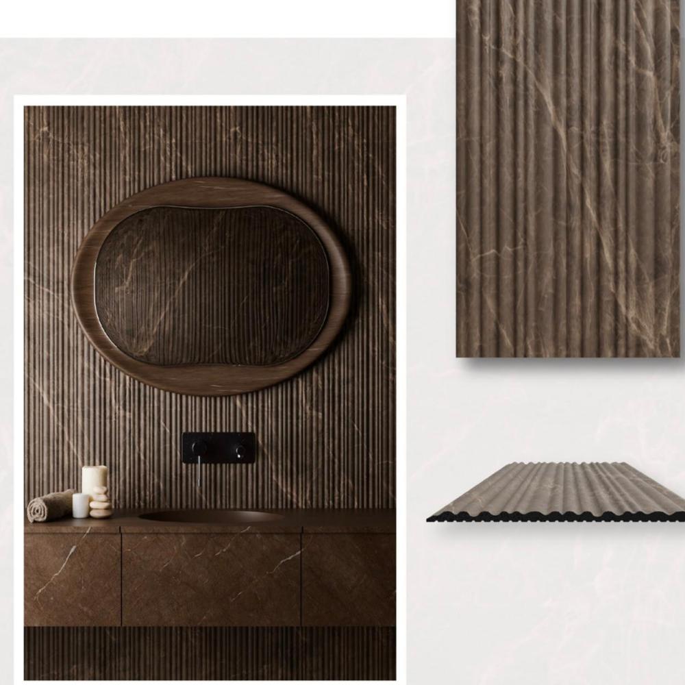 QUARY Chisel Charcoal Louver Vivre Panel For Ceiling and Wall Cladding