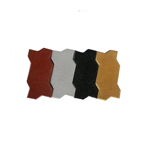 Zigzag Concrete Paver Block - Color: Red