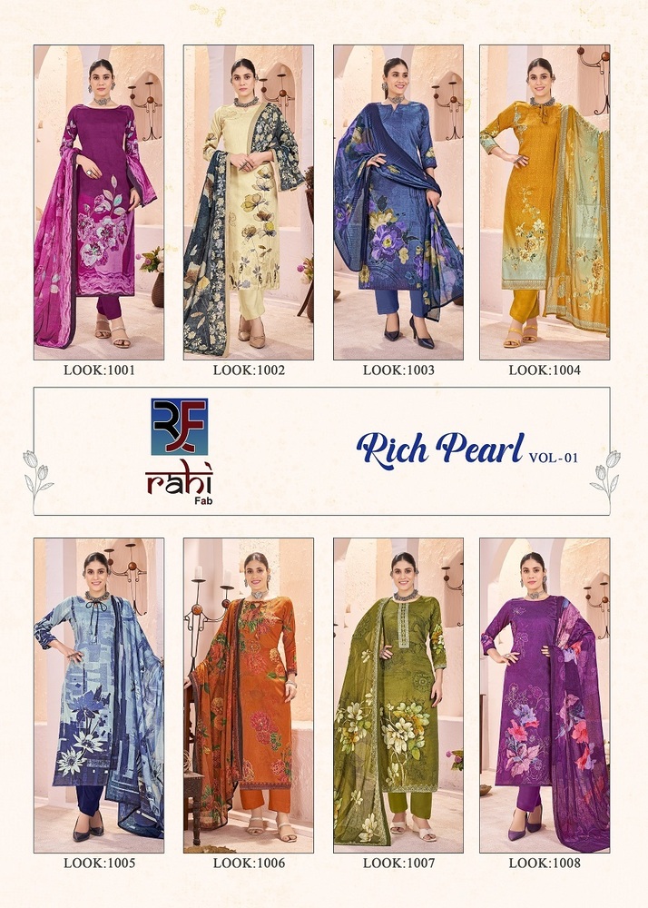 Rahifab Rich Pearl Vol-1  Dress Material