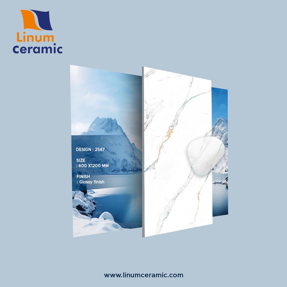 600x1200 MM Lima Blue Glossy Finish TIle