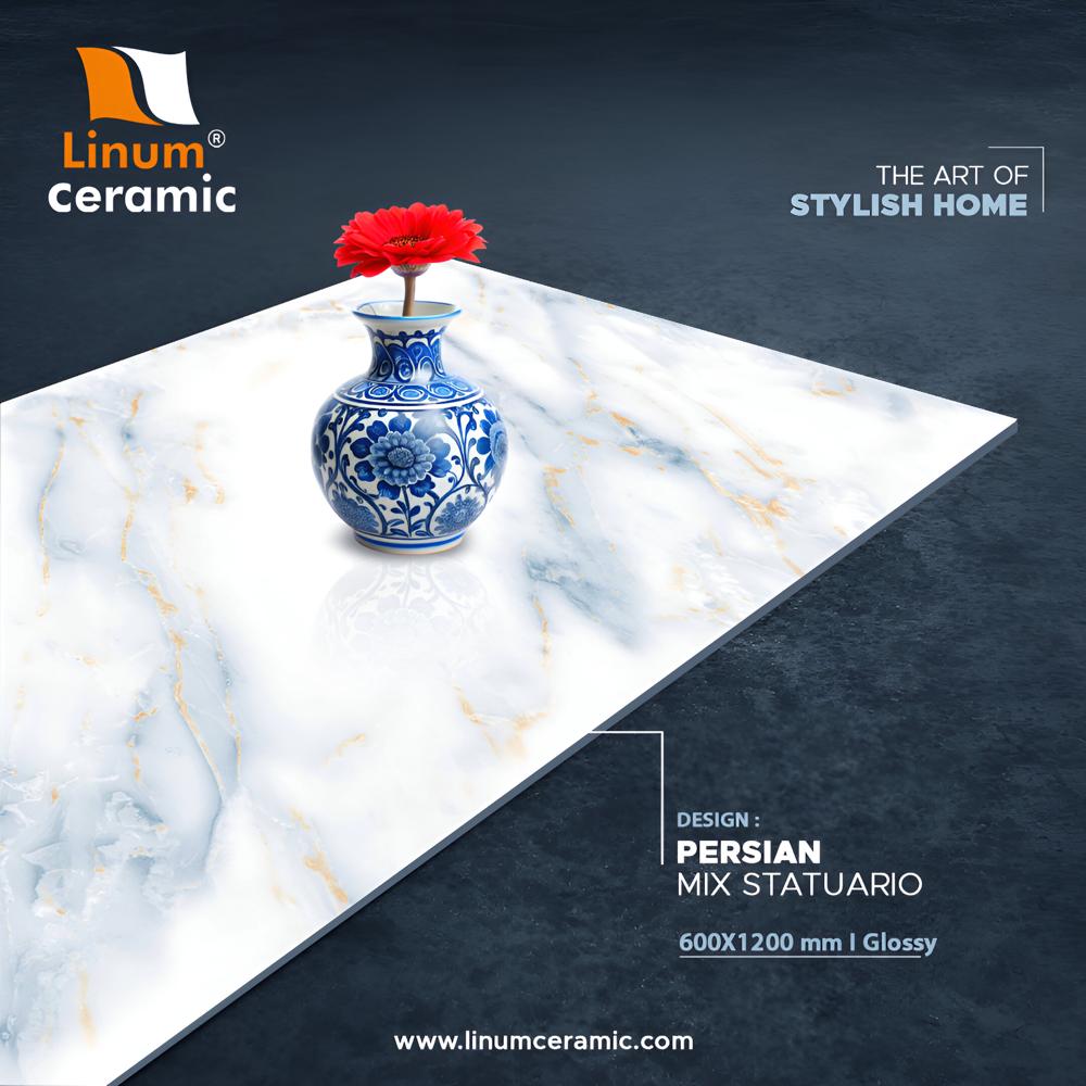 600x1200 MM Luxembourg Glossy Finish TIle