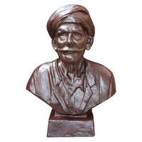 Clay Sculpture - Clay, Custom Size, Brown Color | Smooth Surface, Human Shape, Artistic Style, Quality Assurance Warranty