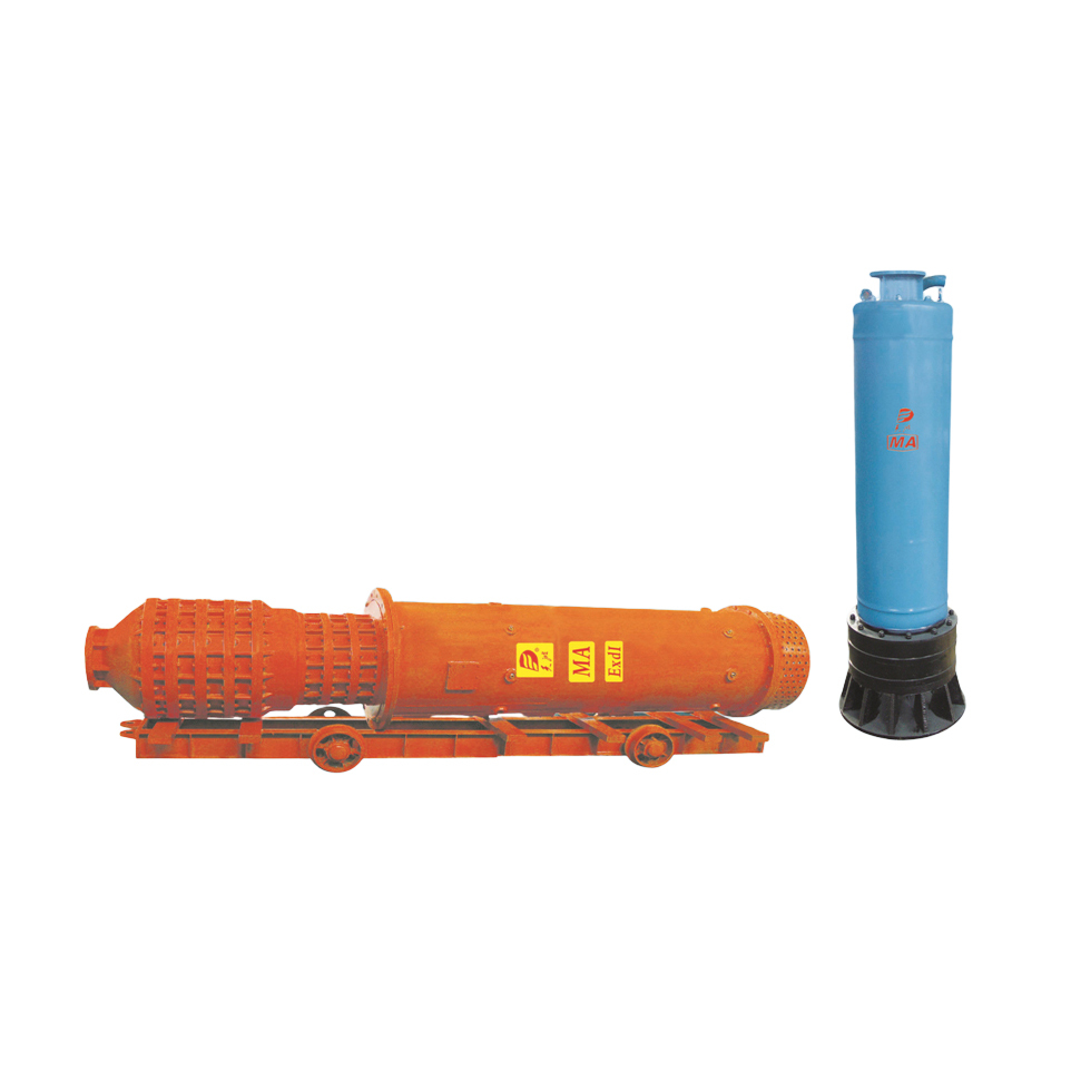 Mining Flameproof Sewage Submersible Pump - Color: Blue And Orange