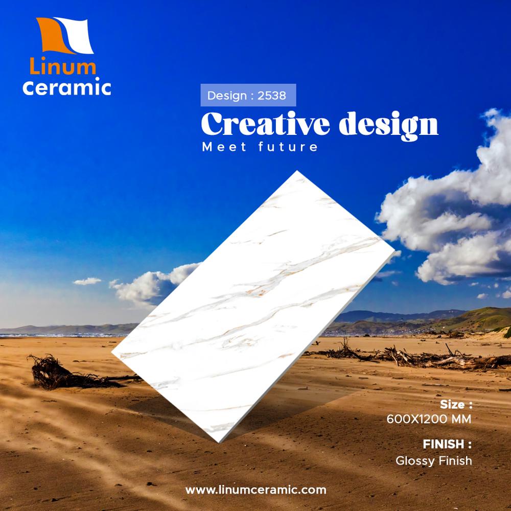 1810 600x1200 Mm Glossy Finish Tile - Color: Different Available