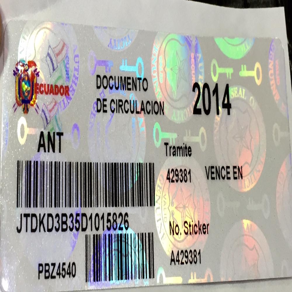 Hologram  for ID card 
