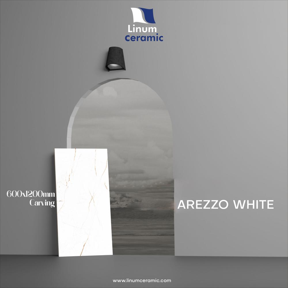 600x1200 MM Artico White Glossy Finish TIle