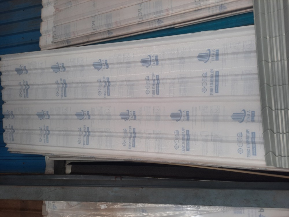 Polycarbonate Diamond Sheet - 0.50 Millimeter Thickness, Standard Size, White Color-Coated Surface | Weather Resistant, Lightweight Versatility
