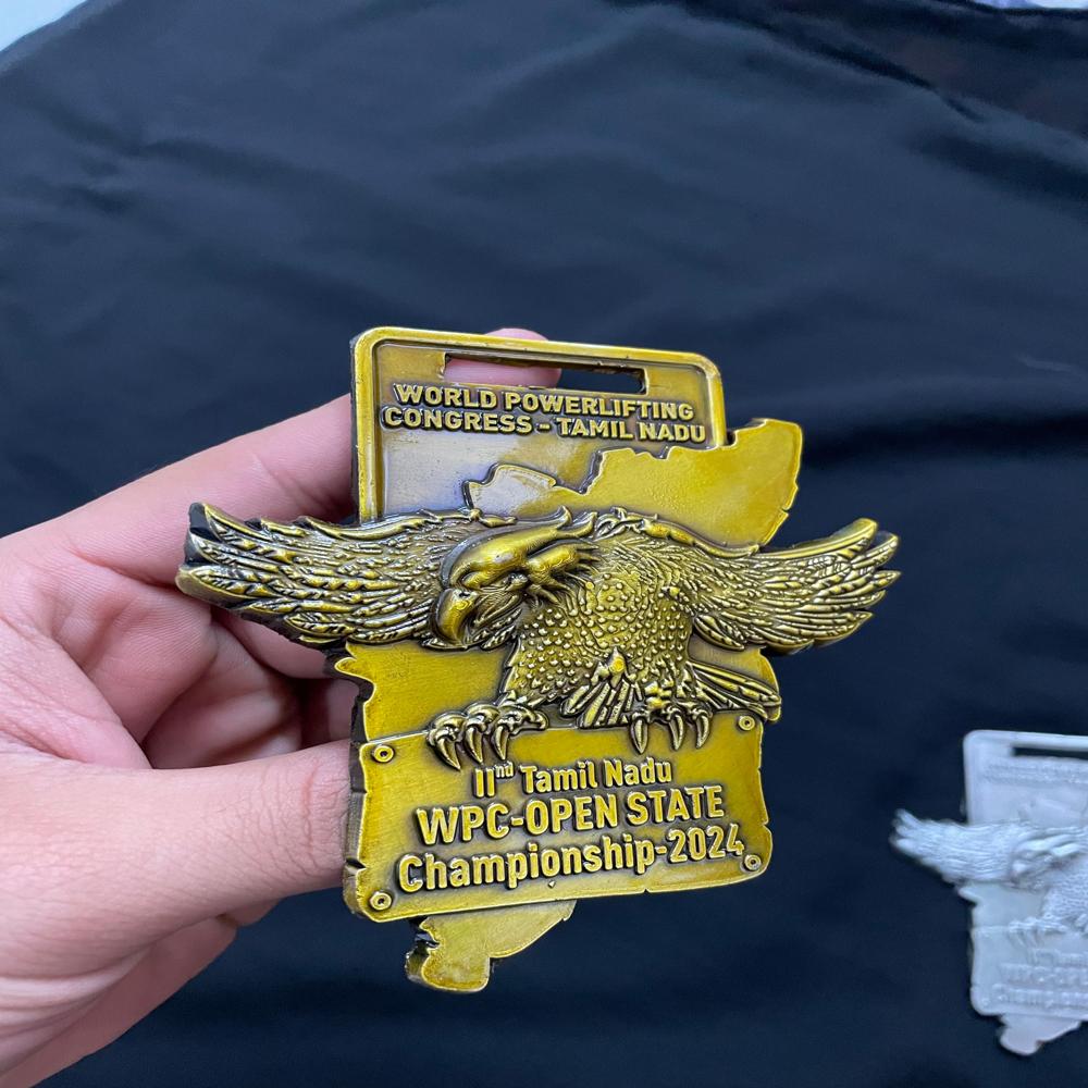 Egle Medal With 3d Embossing - 4 Inch Zinc Alloy, 120g Weight, Available In Gold, Silver, Bronze | Smooth Finish, Customizable Sports Themes, 35mm Lanyard